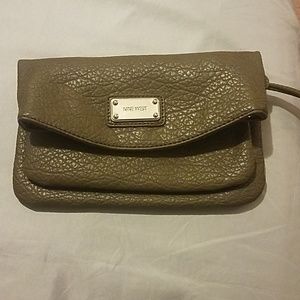 Olive green Nine West wrislet/crossbody